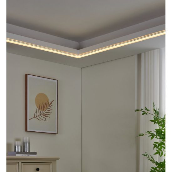 Eglo neon stripe z striscia led per soggiorno bianco dimmerabile 5mt 30w rgb 3000k 6500k