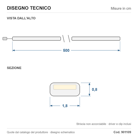 Eglo neon stripe z striscia led per soggiorno bianco dimmerabile 5mt 30w rgb 3000k 6500k