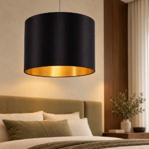 Eglo maserlo lampadario a sospensione cilindro moderno nichel opaco per ingresso