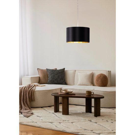 Eglo maserlo lampadario a sospensione cilindro moderno nichel opaco per ingresso