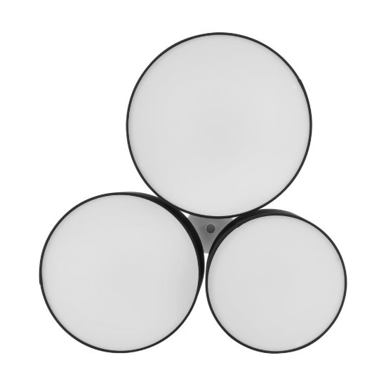 Eglo pastore 2 plafoniera 61cm moderna per soggiorno cilindri neri tessuto