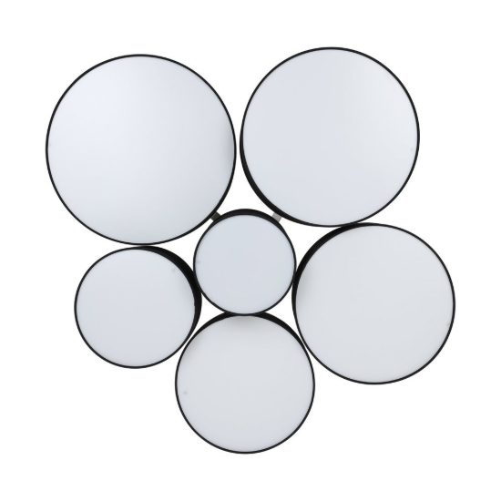 Eglo pastore 2 plafoniera 92cm moderna per soggiorno cilindri neri tessuto
