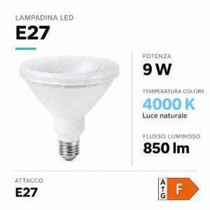 Life lampadina e27 par30 led 9w 4000k 850 lumen