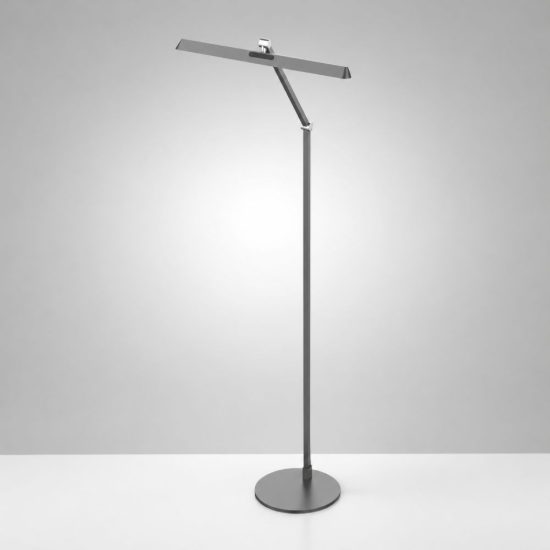 Fabas beba lampada da terra nera led 12w cct 3000k 4000k 6000k