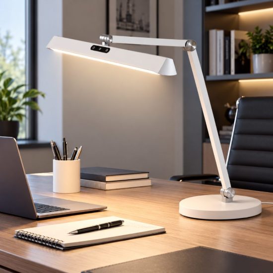 Fabas beba lampada da scrivania bianca led 12w cct 3000k 4000k 6000k