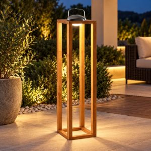 Fabas blend lampada noce da esterno led 3w 3000k ip54 ricaricabile