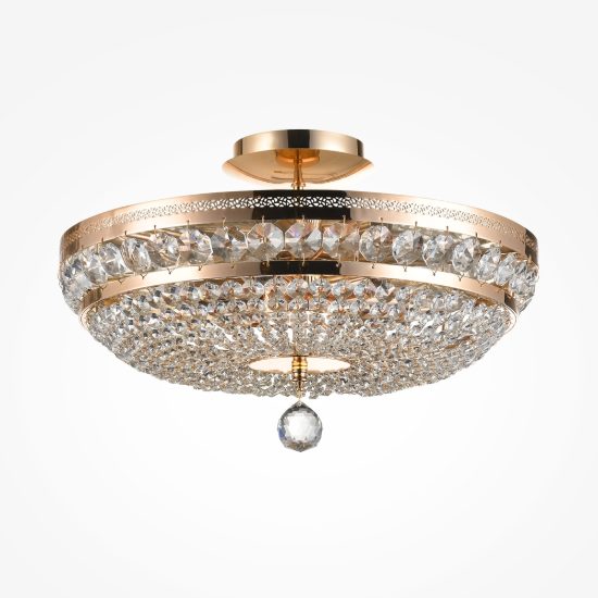 Maytoni ottilia plafoniera classica oro 6 luci