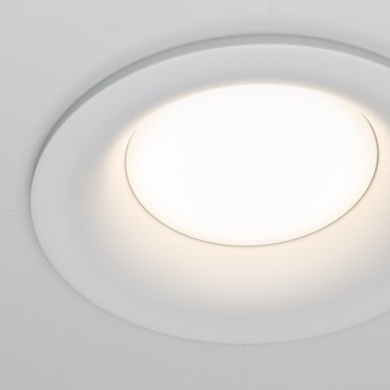 Maytoni slim faretto da incasso gu10 moderno tondo bianco