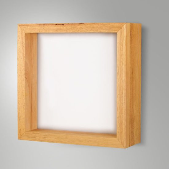 Fabas window applique da parete quadrata quercia led 29w 3000k