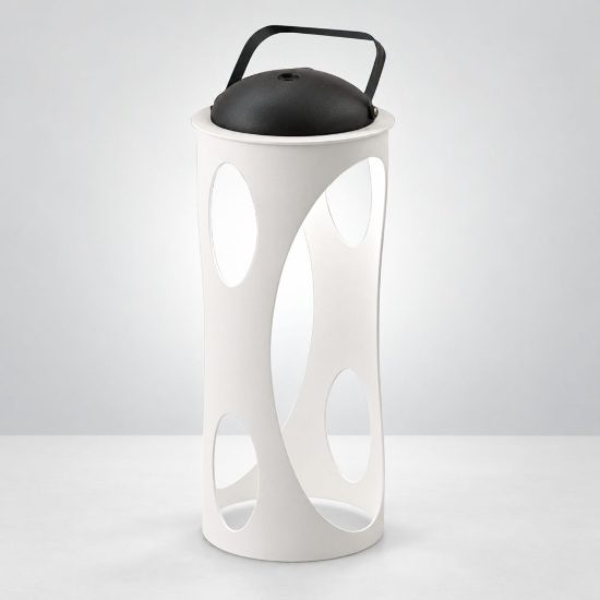 Fabas caddy lampada giardino bianca led 3w 3000k ip54 ricaricabile