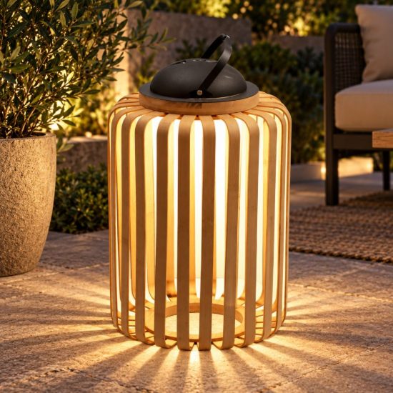 Fabas lampada da giardino clamp frassino led 3w 3000k ip54 ricaricabile