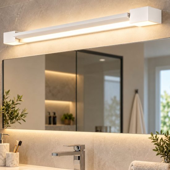Fabas dinnet applique per bagno bianca led 24w cct 2700k 3000k 4000k ip44