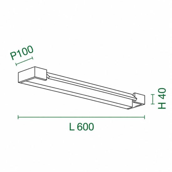 Fabas dinnet applique per bagno bianca led 24w cct 2700k 3000k 4000k ip44