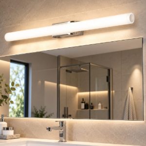 Fabas dava applique cromo per bagno led 13w cct 2700k 3000k 4000k ip44