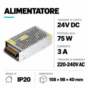 Life driver alimentatore fino a 75w per striscia led monocolore ip20