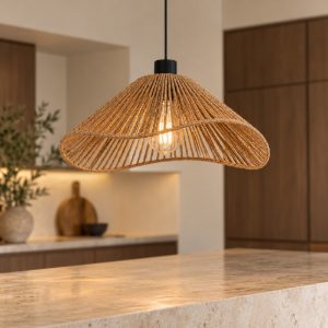 Eglo lavister lampadario rustico per ingresso forma cono nero a sospensione