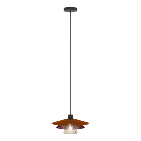 Eglo pignona lampadario per cucina forma cono nero a sospensione