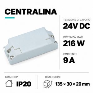Gea luce centralina aggiuntiva per strisce led monocolore