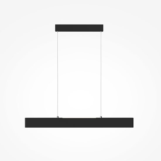 Maytoni step lampadario moderno per ufficio nero a sospensione led 23w 3000k