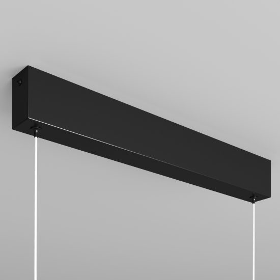 Maytoni step lampadario moderno per ufficio nero a sospensione led 23w 3000k