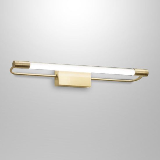 Fabas rapallo applique da bagno led 10w 3000k ottone satinato