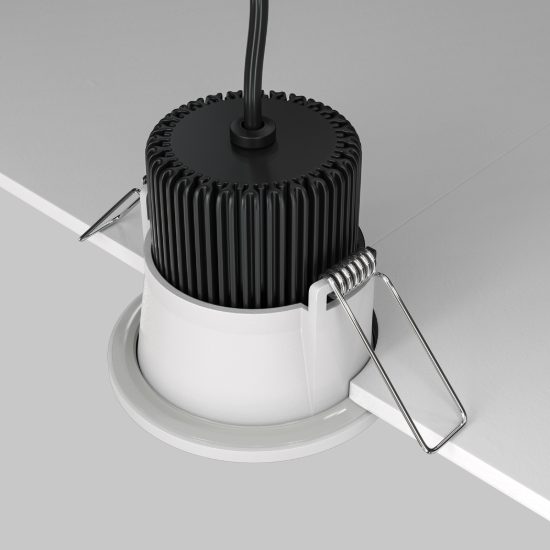 Maytoni zoom faretto da incasso led 6w 3000k per cucina moderno bianco