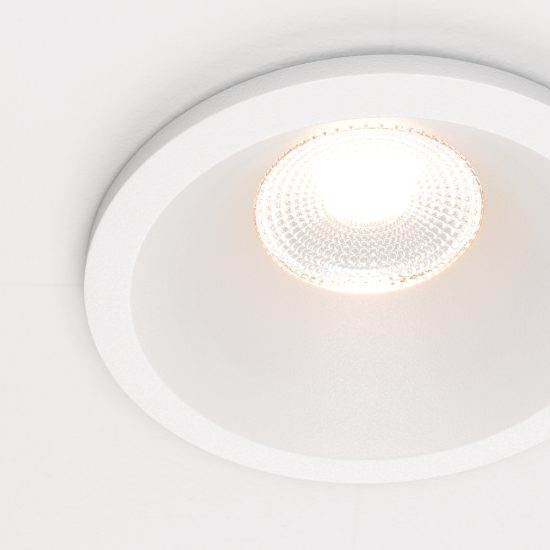 Maytoni zoom faretto da incasso led 6w 3000k per cucina moderno bianco