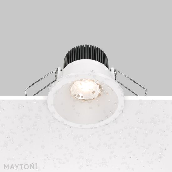 Maytoni zoom faretto da incasso led 6w 3000k per cucina moderno bianco