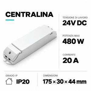 Gea luce centralina aggiuntiva per strisce led rgb