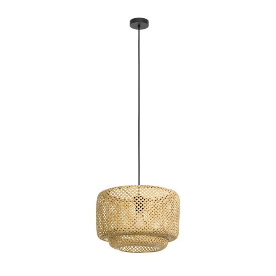 Eglo hettonle lampadario rustico per sala da pranzo nero legno a sospensione