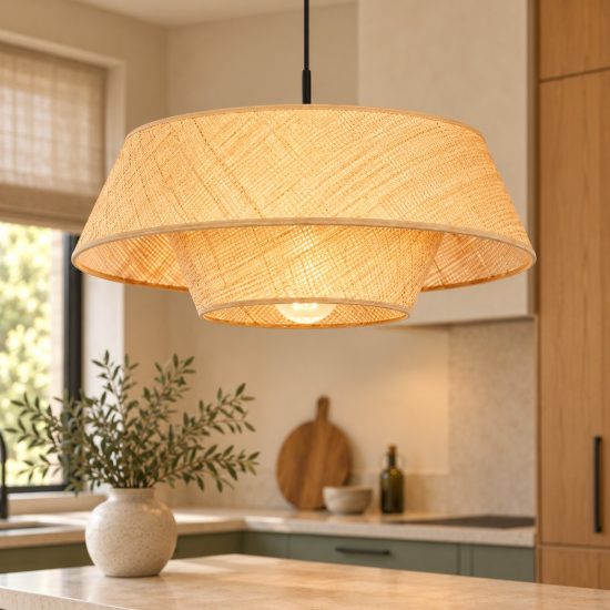 Eglo marford lampadario moderno per soggiorno forma cono nero a sospensione