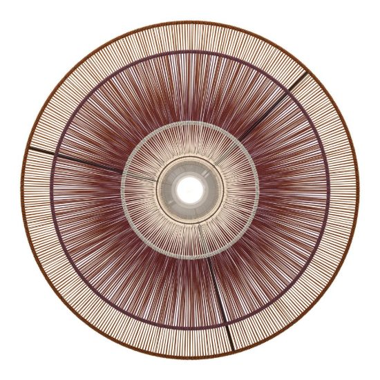Eglo pignona plafoniera moderna tonda nera 50cm
