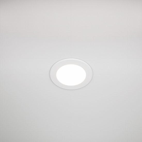 Maytoni stockton faretto da incasso led 7w per bagno ip44 bianco