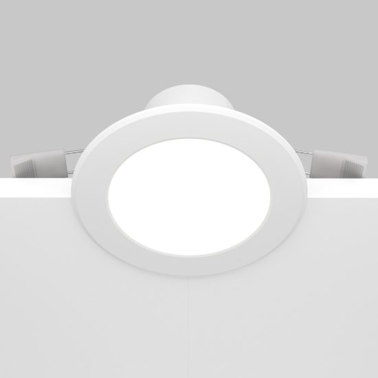 Maytoni stockton faretto da incasso led 7w per bagno ip44 bianco