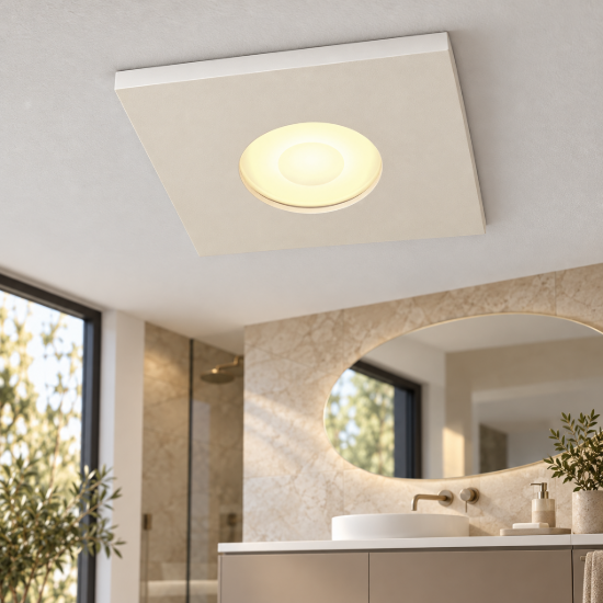Stark maytoni faretto da incasso gu10 per bagno bianco