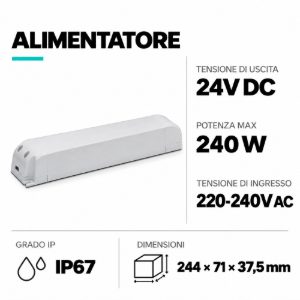 Driver ts306 per striscia led ip67 max 240w