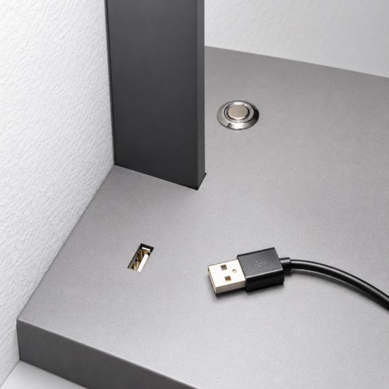 Fabas goodnight applique led 8w 3000k per camera da letto tortora