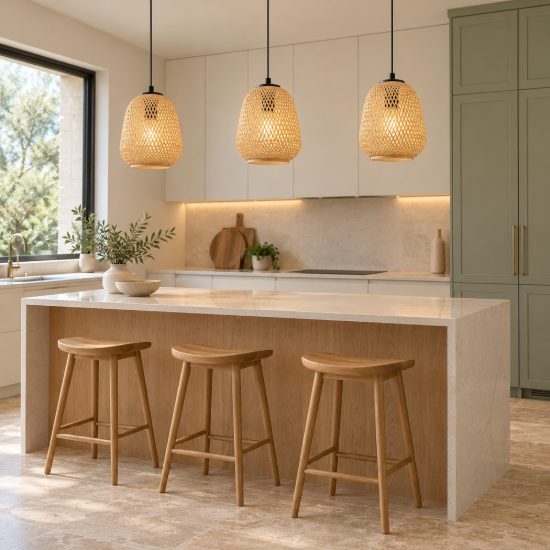 Eglo dembleby lampadario rustico per cucina nero legno a sospensione 3 luci