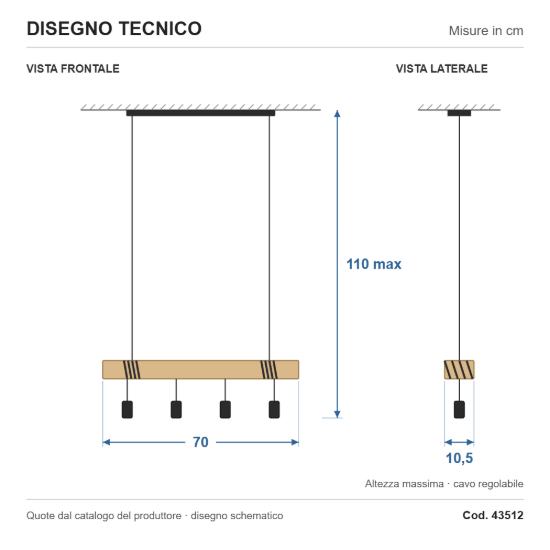 Eglo townshend lampadario a sospensione 4 luci nero marrone per sala da pranzo