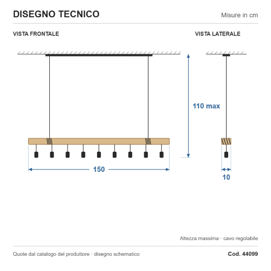 Eglo townshend lampadario a sospensione marrone nero per sala da pranzo 9 luci