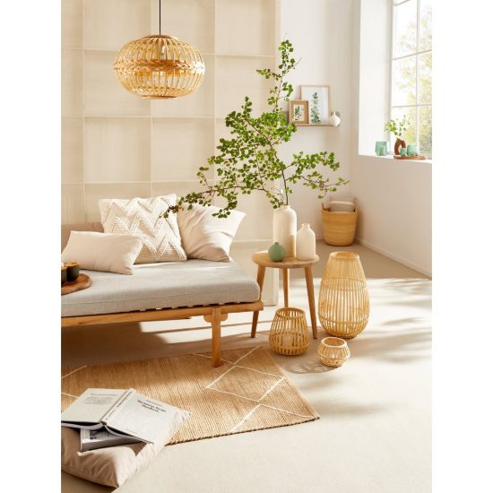 Eglo amsfield lampadario a sospensione per camera da letto marrone legno