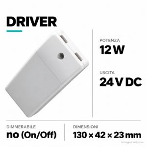 Accessori driver on/off led 12w 24v 026.258