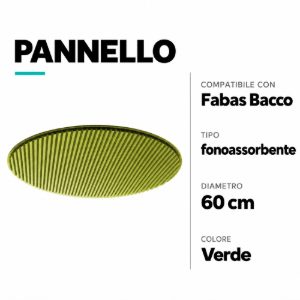 Fabas bacco accessorio fonoassorbente verde 60cm