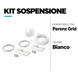 Perenz grid accessorio kit per installazione a sospensione bianca