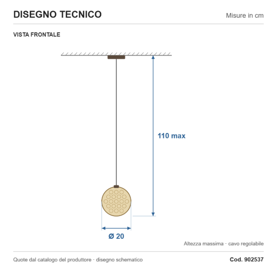 Eglo rondo 2 lampada per cucina moderna a sospensione globo bronzo scuro vetro 20cm