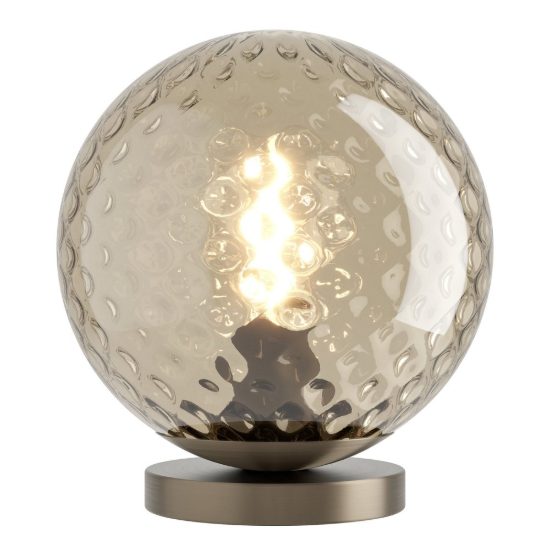 Eglo rondo 2 lampada da comodino per camera da letto globo moderna bronzo scuro vetro