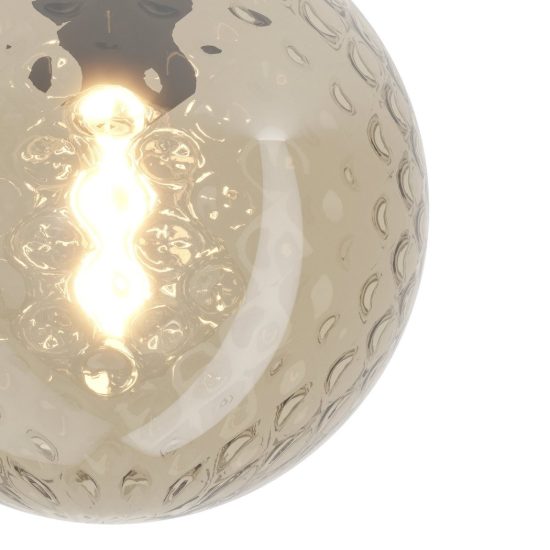 Eglo rondo 2 plafoniera globo moderna bronzo scuro vetro 20cm