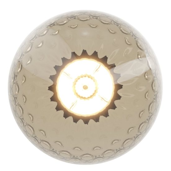 Eglo rondo 2 plafoniera globo moderna bronzo scuro vetro 20cm