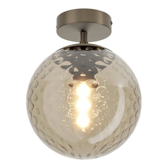 Eglo rondo 2 plafoniera globo moderna bronzo scuro vetro 20cm