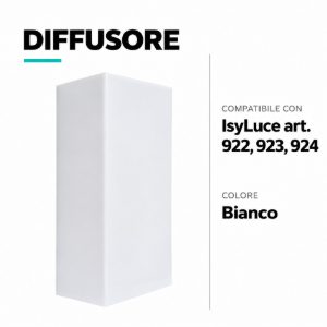 Ricambio policarbonato bianco per cod 922- 923 924